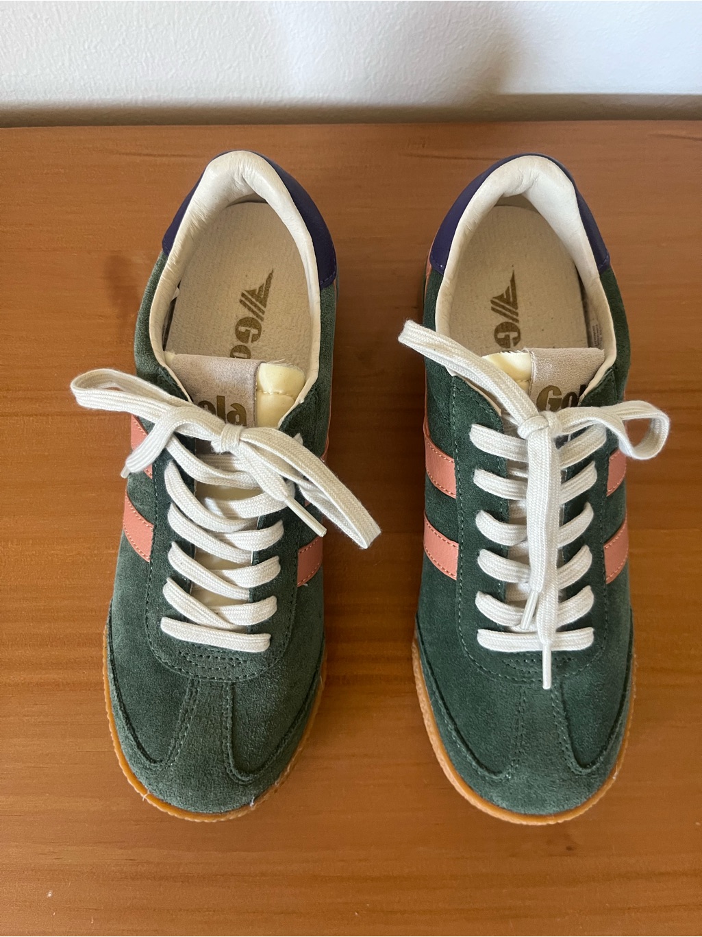 Gola Classics Women's Elan Sneakers In Evergreen/Terracotta/Plum — image 5 of 8